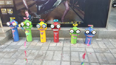 潜江商业区彩绘