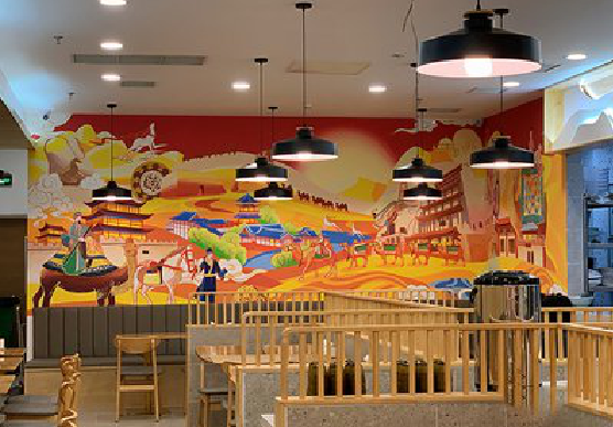 潜江商业空间彩绘介绍。