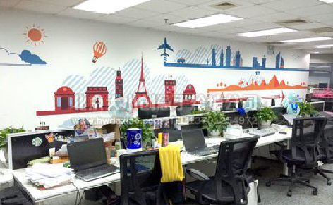 潜江教你设计办公室墙绘的方法。