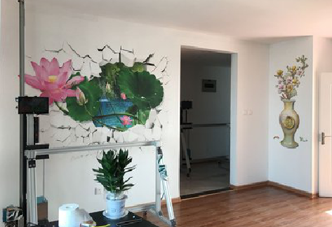 潜江墙体彩绘相比墙纸的优势。