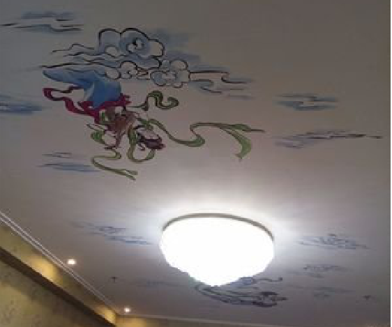 潜江如何快速绘制天花板上的手绘墙？