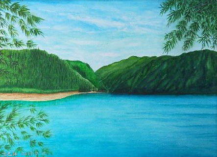 潜江在墙绘中，如何绘画绿水青山？